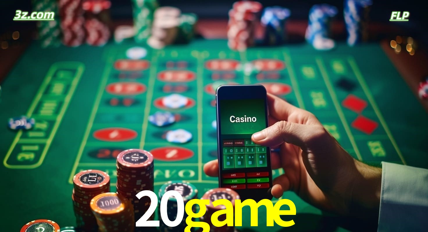 Cassino online móvel 20game com apostas em roleta e fichas de pôquer